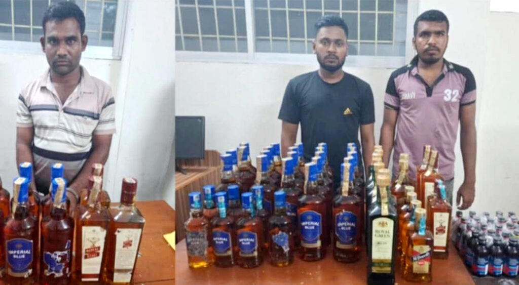 মনিরামপুরে বিপুল পরিমানে বিদেশী মদ, ফেনসিডিল, ইয়াবা, গাঁজা ও নগদ টাকাসহ ৩ মাদক ব্যবসায়ী আটক 4 14 15